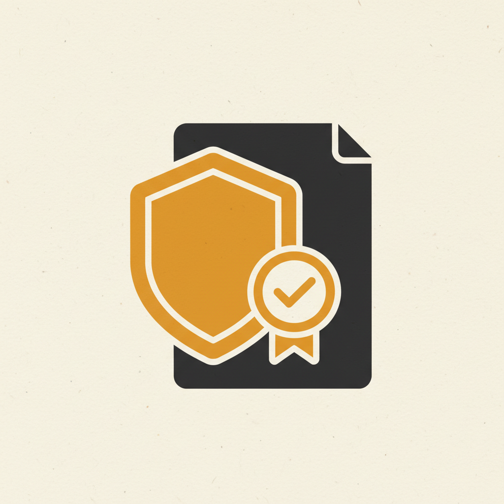 A shield and a sealed document representing court-admissible proof